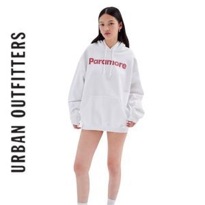 UO Urban Outfitters White Paramore Hoodie Sweatshirt NEW S